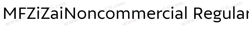 MFZiZaiNoncommercial Regular字体转换